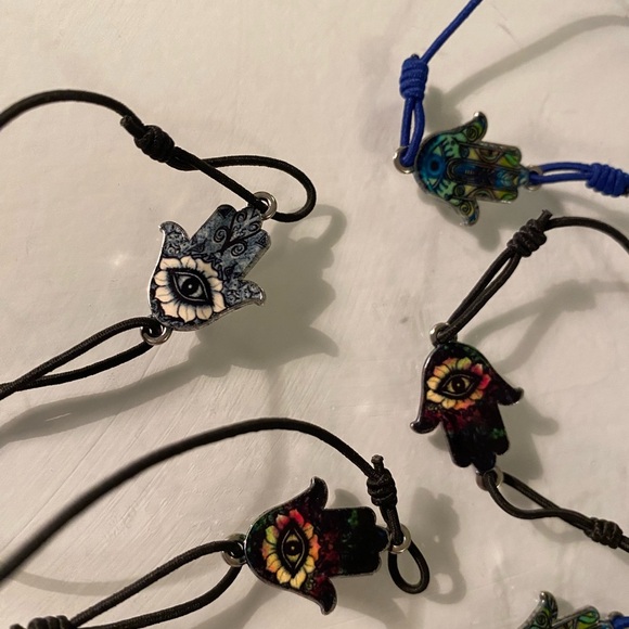 Set of 10 hamsa friendship bracelets new - Picture 3 of 3